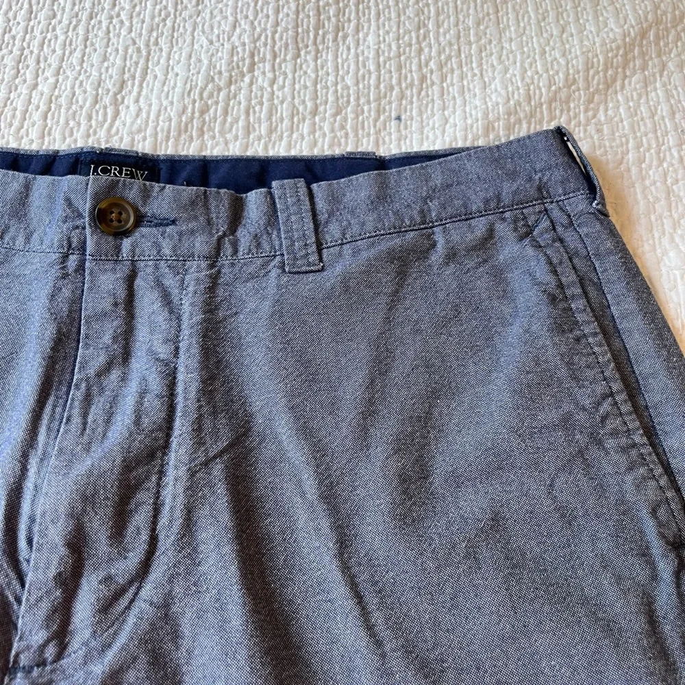 J.CREW Men's Blue Gramercy Shorts 36‎ Pockets 8” Inseam Exc Cond